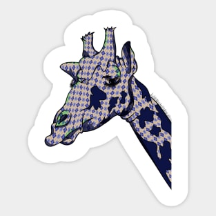 Funny Patterned Giraffe Sticker